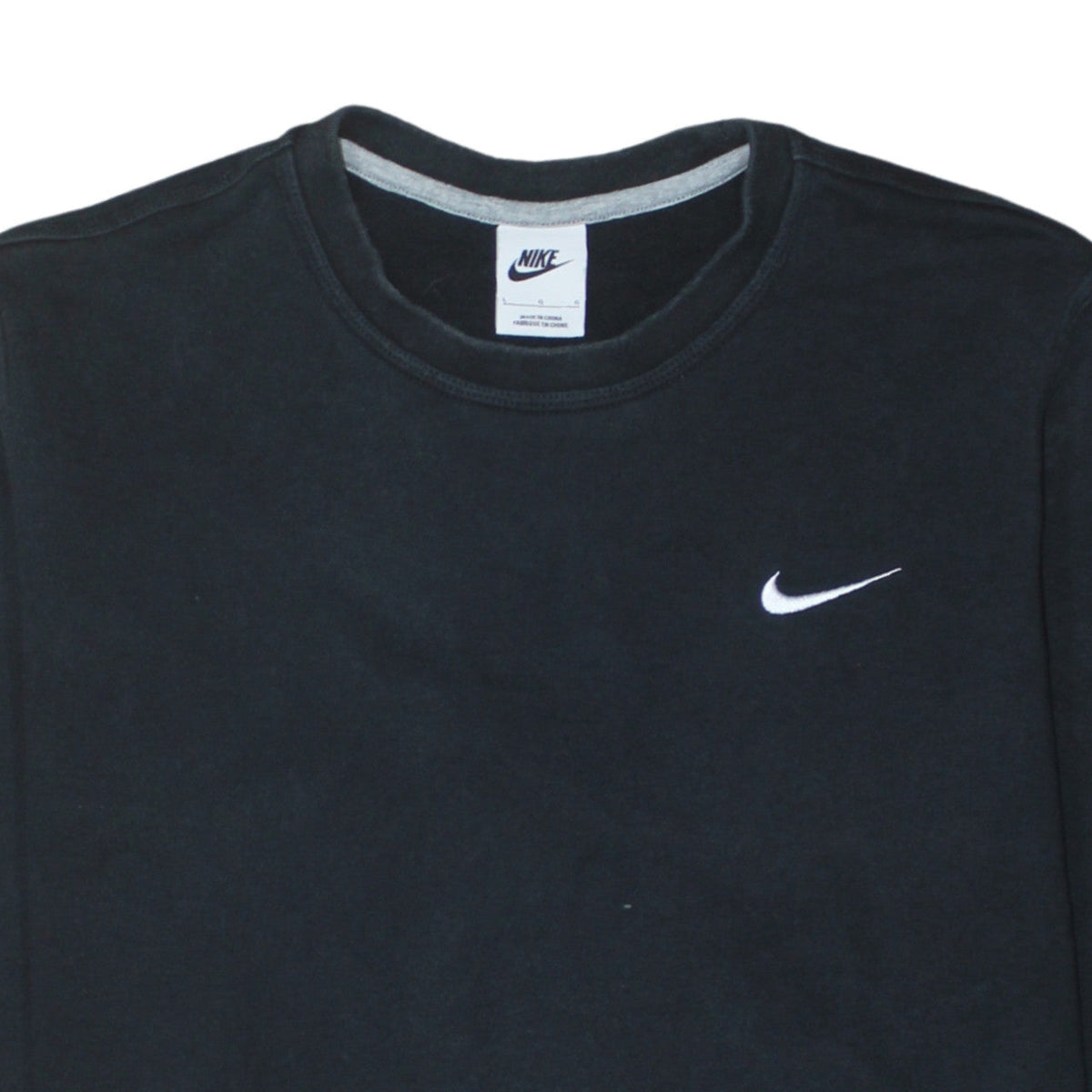 Mens UK Size L Nike Black Pullover Sweatshirt