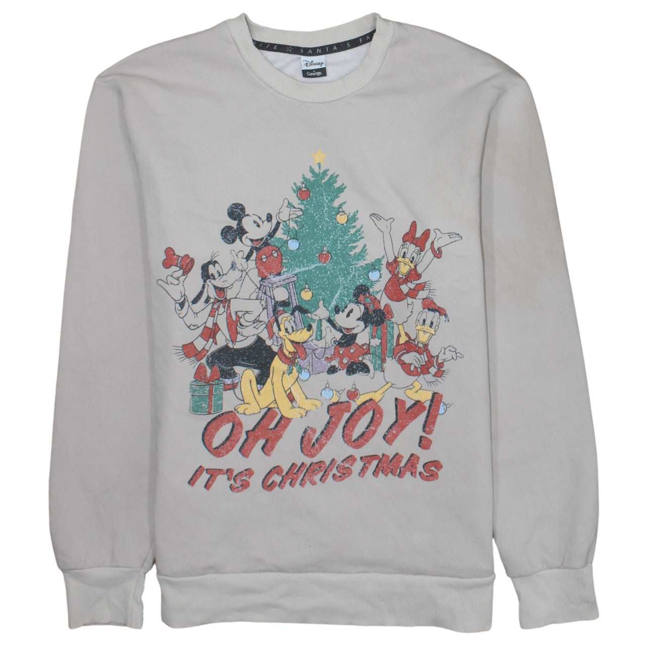 Womens UK Size 12-14 Disney at George Beige Pullover Sweatshirt