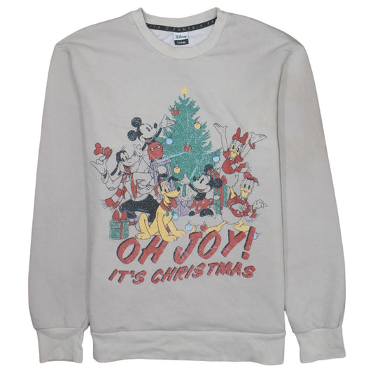 Womens UK Size 12-14 Disney at George Beige Pullover Sweatshirt