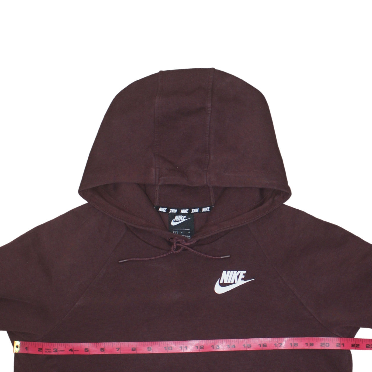 Womens UK Size L Nike Brown Pullover Hoodie
