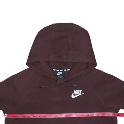 Womens UK Size L Nike Brown Pullover Hoodie