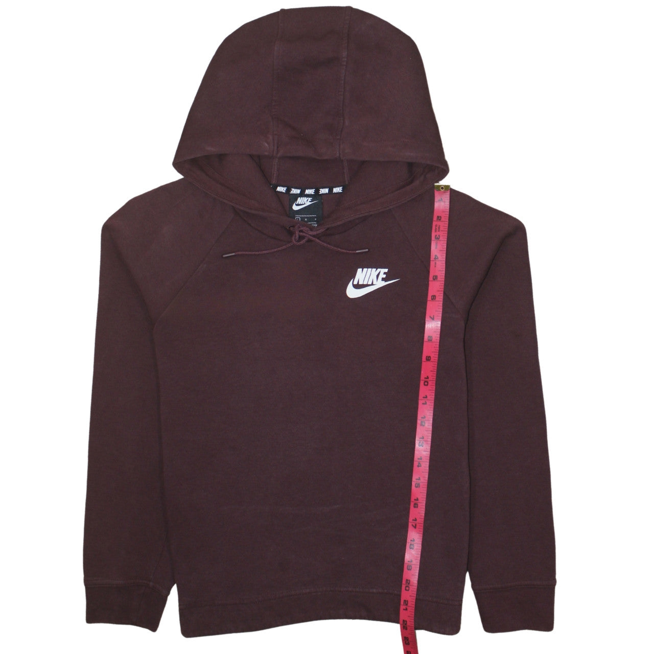 Womens UK Size L Nike Brown Pullover Hoodie