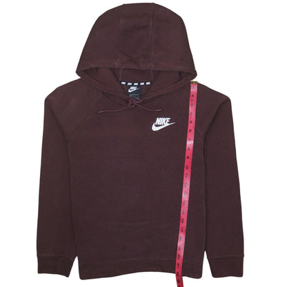 Womens UK Size L Nike Brown Pullover Hoodie