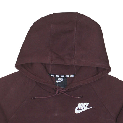 Womens UK Size L Nike Brown Pullover Hoodie