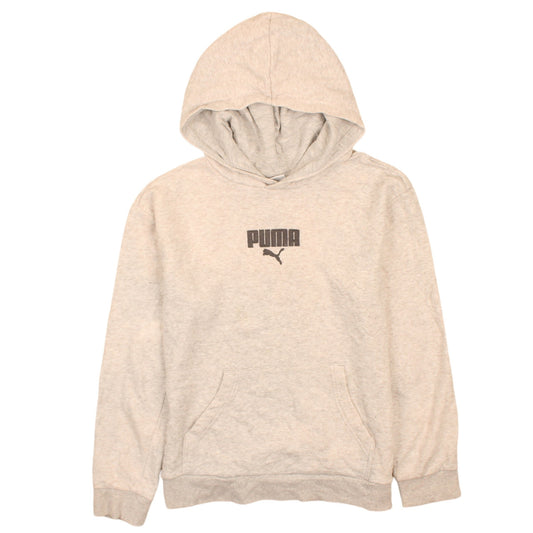 Boys UK Size 16 Years PUMA Beige Pullover Hoodie