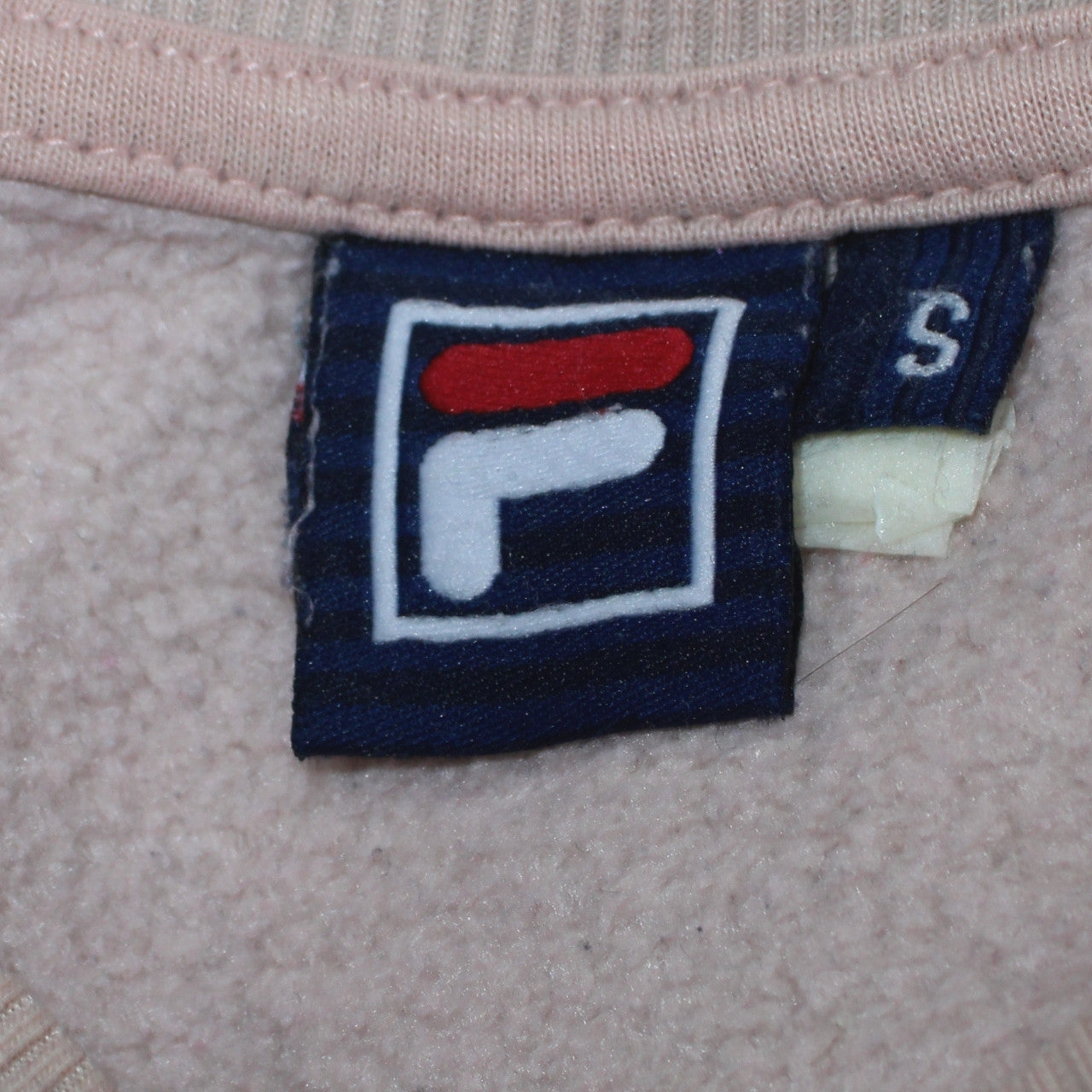 Womens UK Size S FILA Beige Pullover Sweatshirt