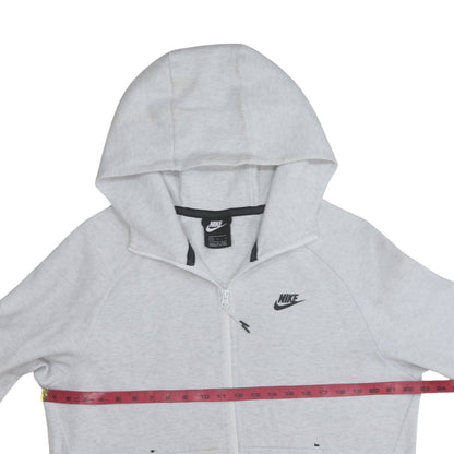 Mens UK Size L Nike Grey Full Zip Hoodie