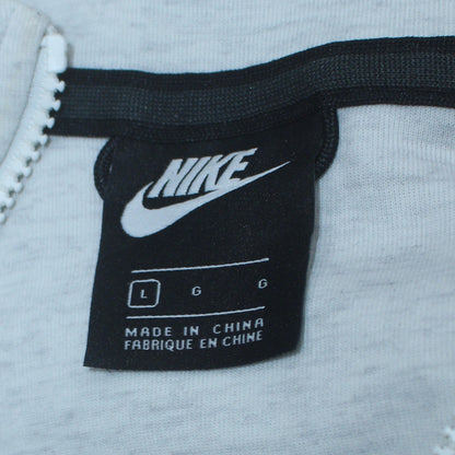 Mens UK Size L Nike Grey Full Zip Hoodie