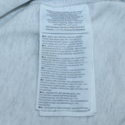 Mens UK Size L Nike Grey Full Zip Hoodie