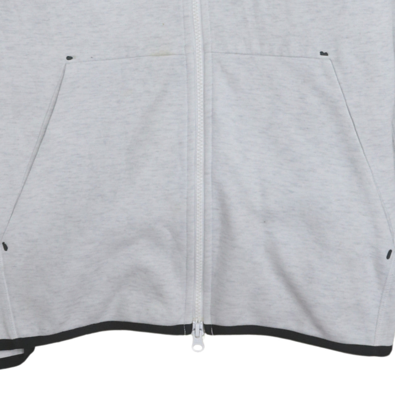 Mens UK Size L Nike Grey Full Zip Hoodie