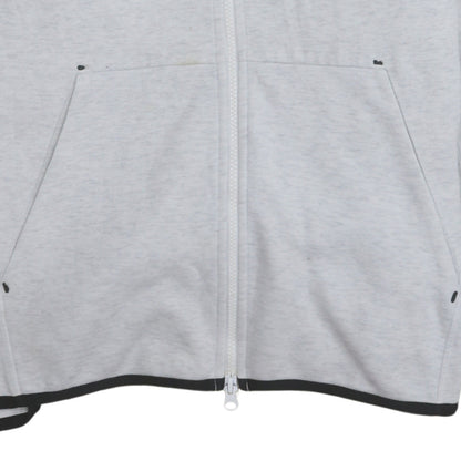 Mens UK Size L Nike Grey Full Zip Hoodie