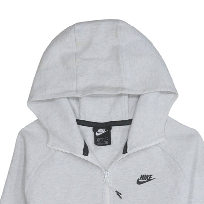 Mens UK Size L Nike Grey Full Zip Hoodie
