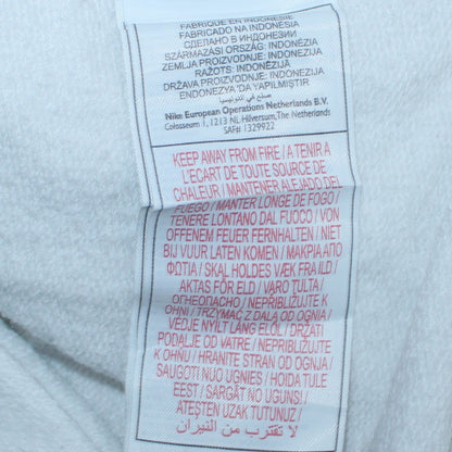 Nike Girls White 1/4 Zip Fleece Sweatshirt Size L 14-16 Sports Pullover