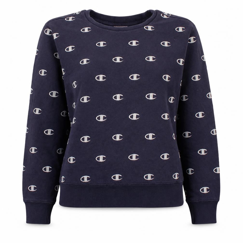 Womens UK Size L Champion Blue Pullover Sweatshirt