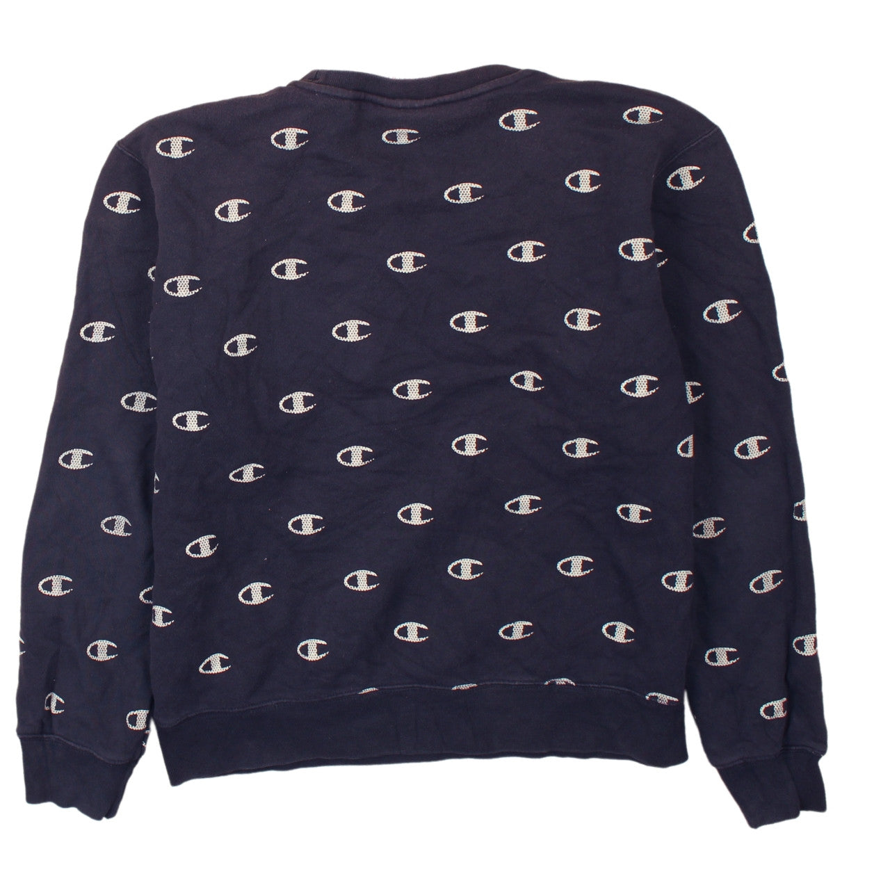 Womens UK Size L Champion Blue Pullover Sweatshirt