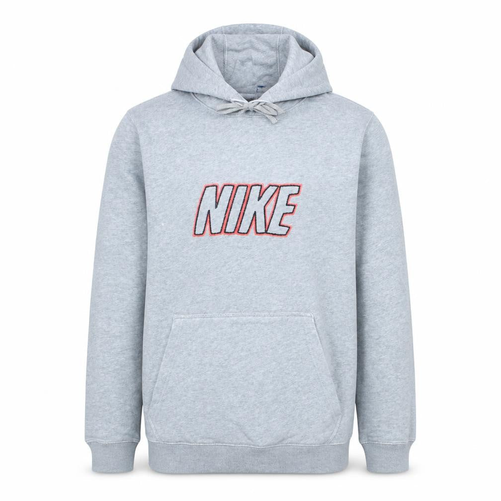 Mens UK Size L Nike Grey Pullover Hoodie