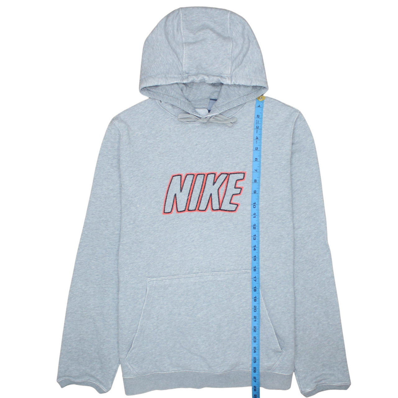 Mens UK Size L Nike Grey Pullover Hoodie