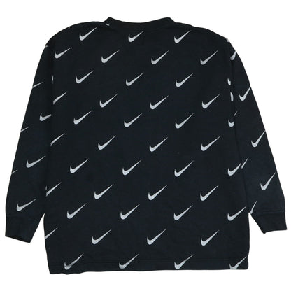 Womens UK Size S Nike Black Pullover Sweatshirt