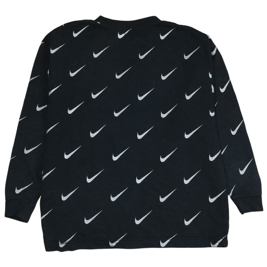 Womens UK Size S Nike Black Pullover Sweatshirt