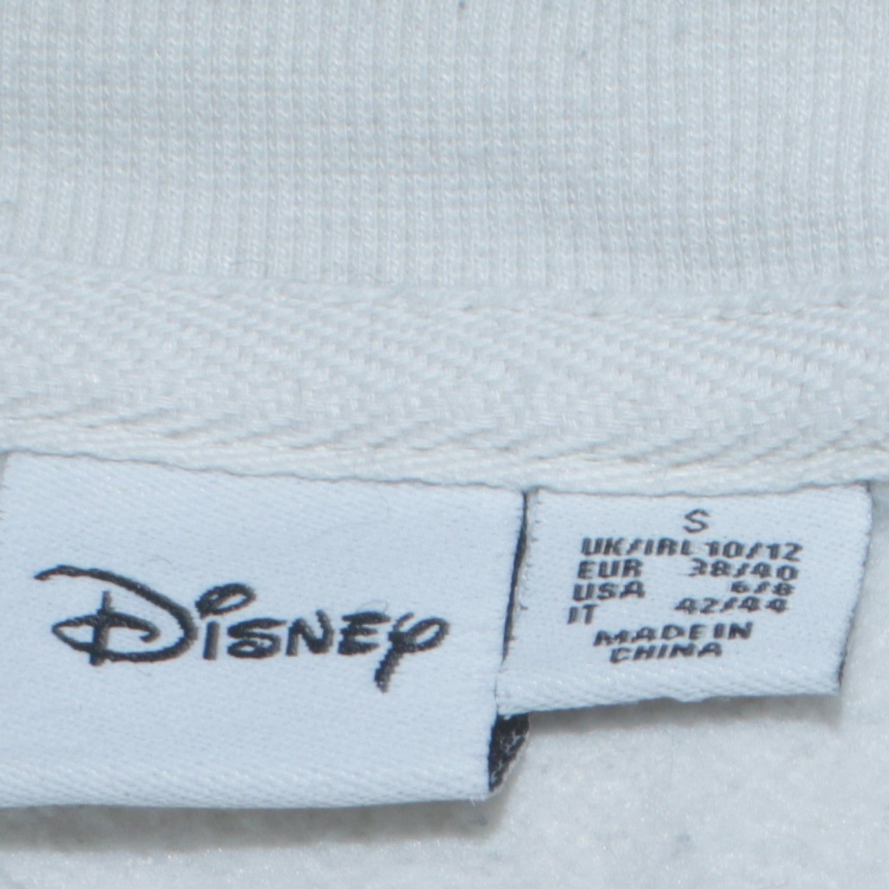 Womens UK Size S Disney White Pullover Sweatshirt