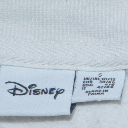 Womens UK Size S Disney White Pullover Sweatshirt