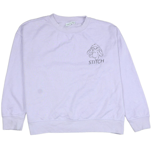Womens UK Size S Disney Purple Pullover Sweatshirt