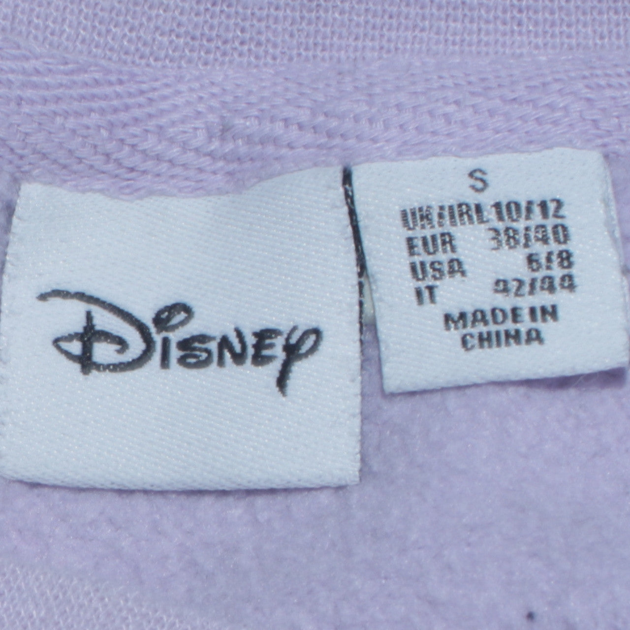 Womens UK Size S Disney Purple Pullover Sweatshirt