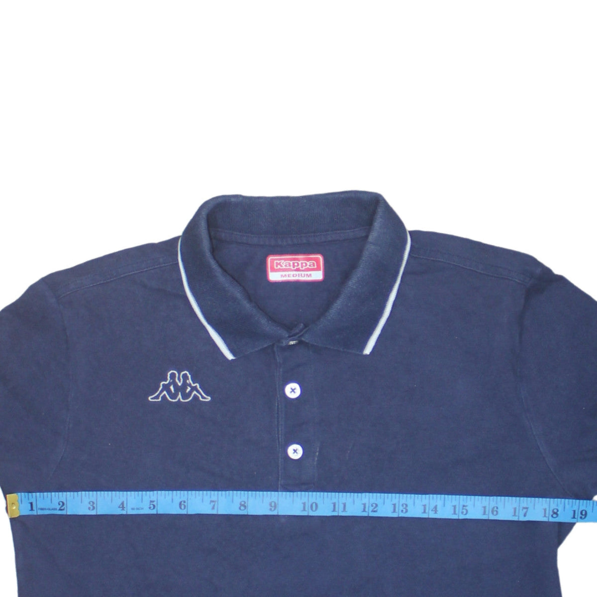 Mens UK Size M Kappa Blue Henley Sweatshirt