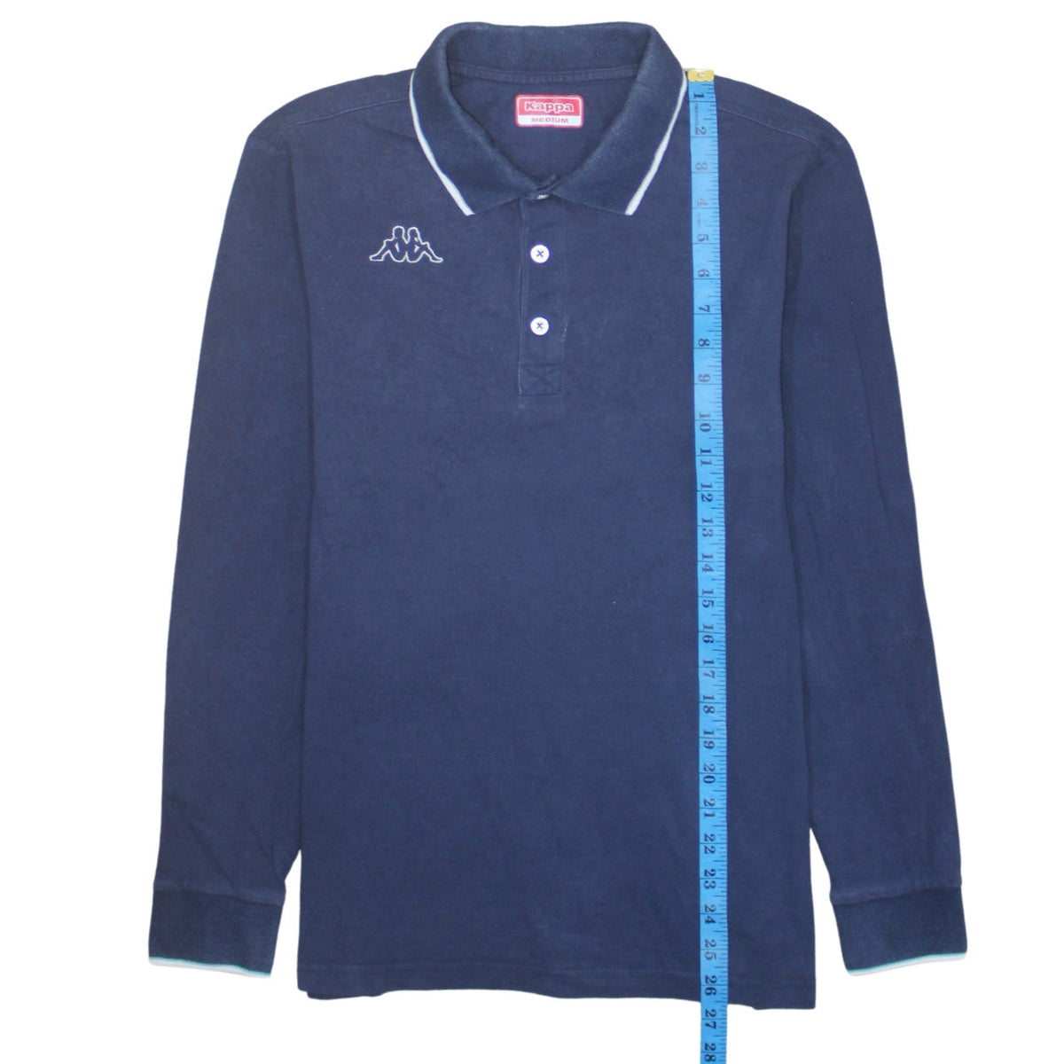 Mens UK Size M Kappa Blue Henley Sweatshirt