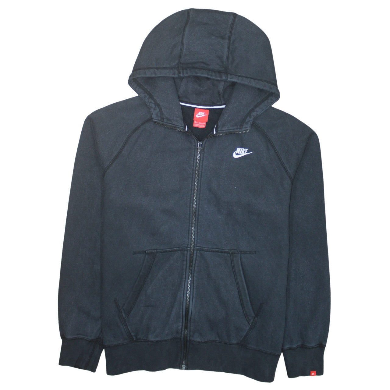 Mens UK Size XL Nike Black Full Zip Hoodie