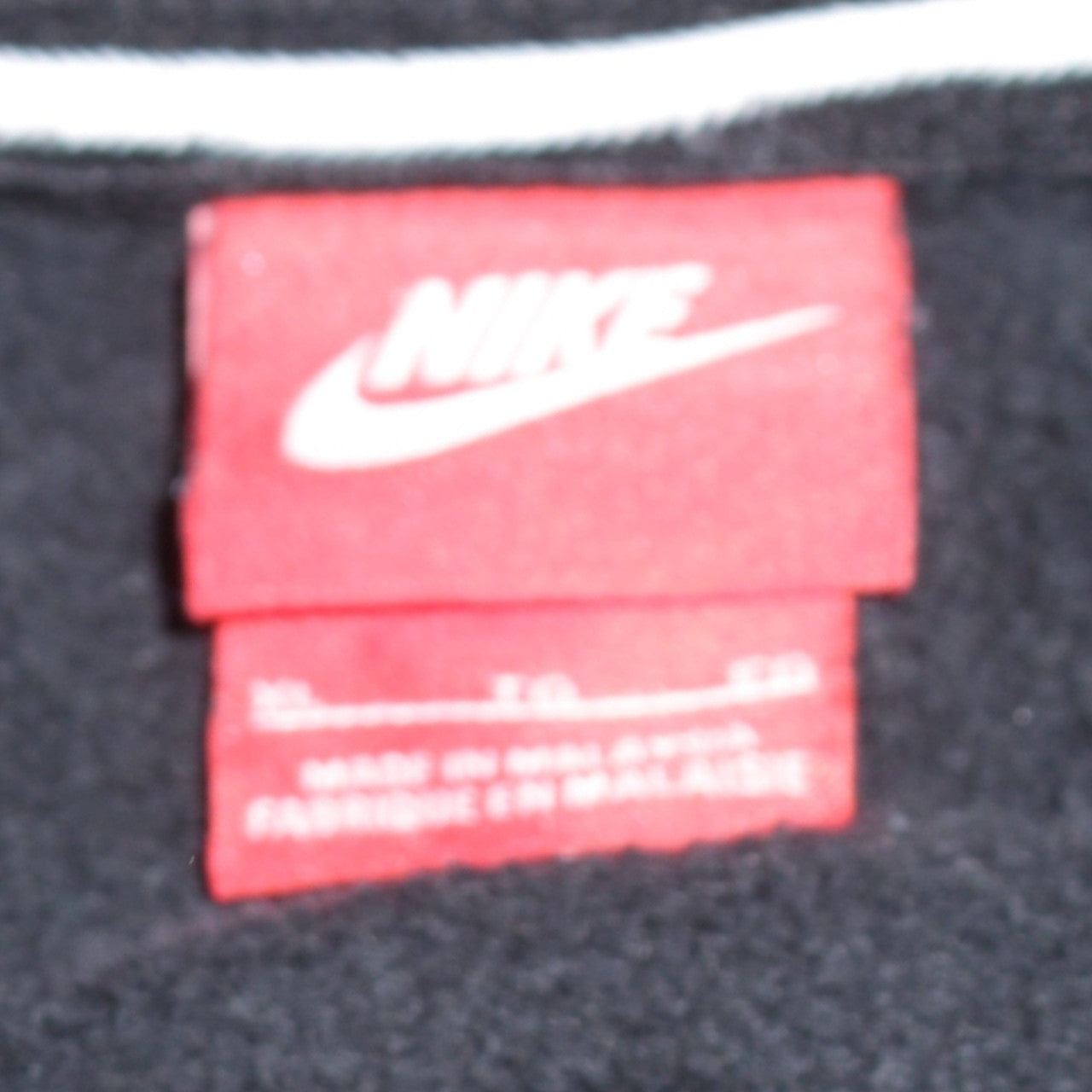 Mens UK Size XL Nike Black Full Zip Hoodie