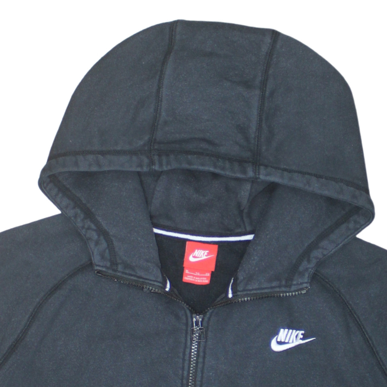 Mens UK Size XL Nike Black Full Zip Hoodie