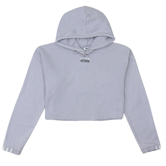 Womens UK Size 12 adidas Grey Pullover Hoodie