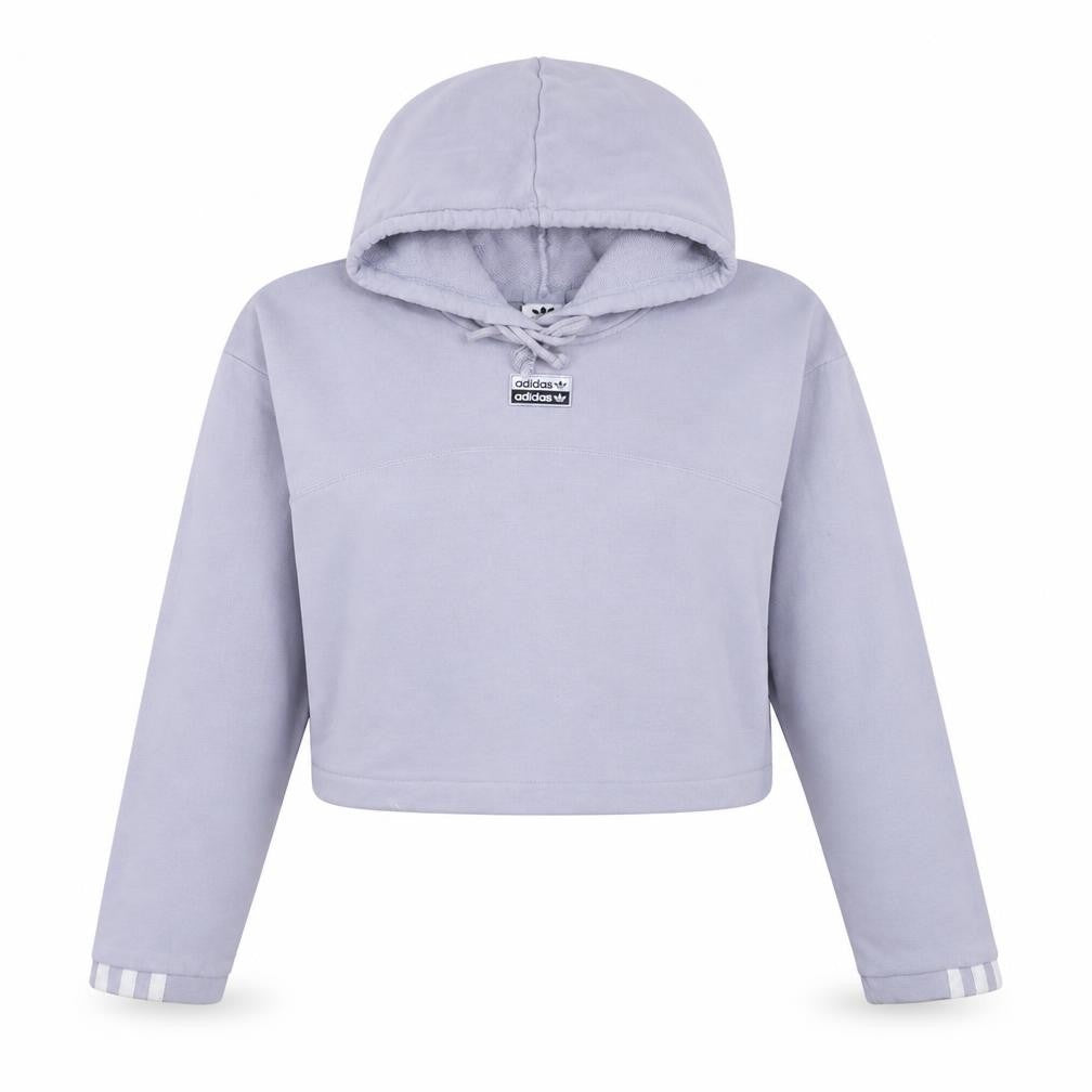 Womens UK Size 12 adidas Grey Pullover Hoodie