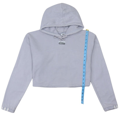 Womens UK Size 12 adidas Grey Pullover Hoodie