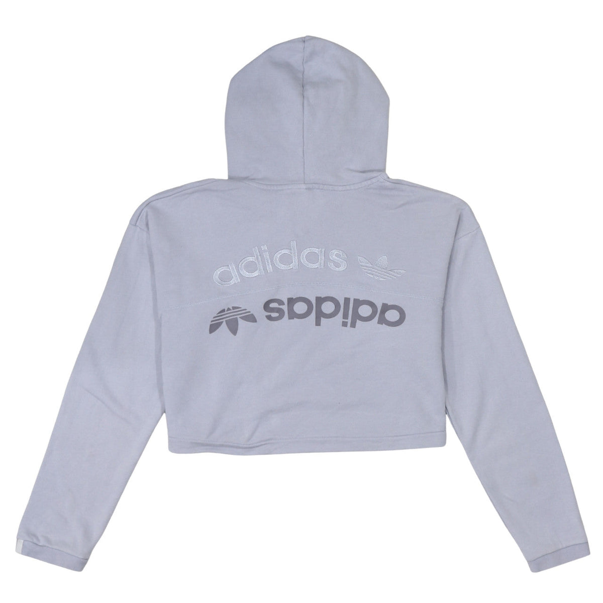 Womens UK Size 12 adidas Grey Pullover Hoodie