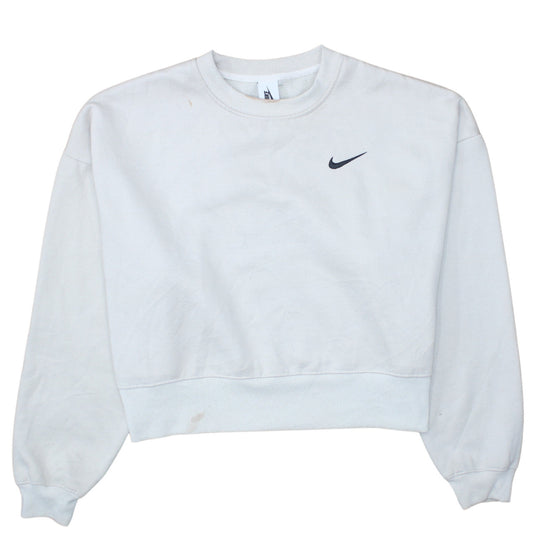 Womens UK Size XL Nike White Pullover Sweatshirt