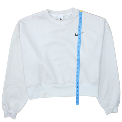 Womens UK Size XL Nike White Pullover Sweatshirt