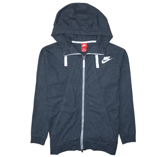 Mens UK Size M Nike Grey Full Zip Hoodie