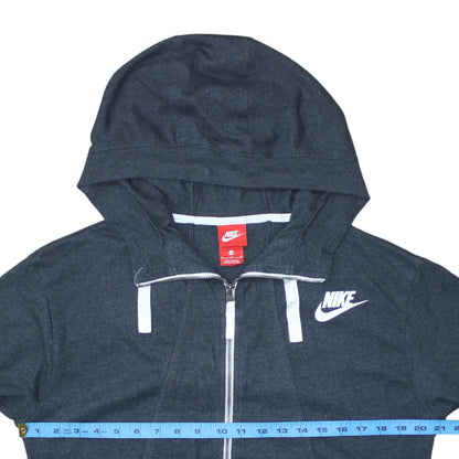 Mens UK Size M Nike Grey Full Zip Hoodie