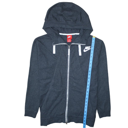 Mens UK Size M Nike Grey Full Zip Hoodie