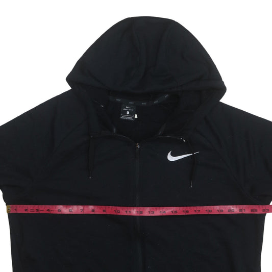 Womens UK Size L Nike Black Full Zip Hoodie