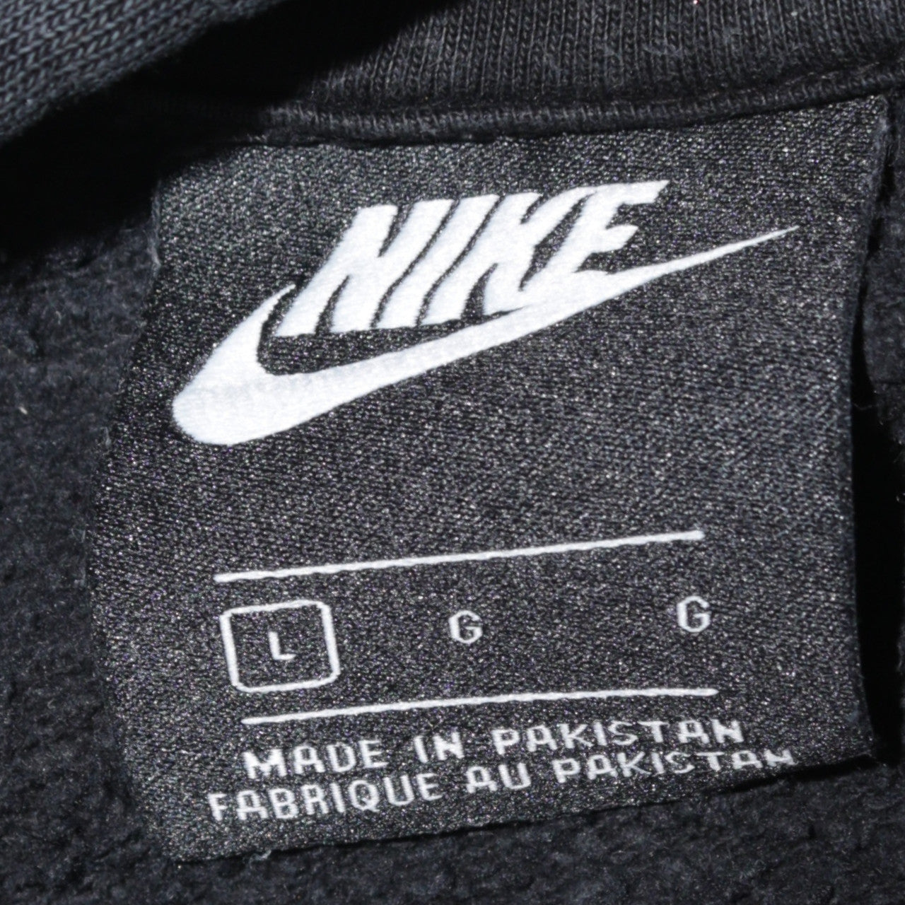 Mens UK Size L Nike Black Pullover Hoodie