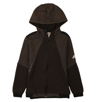 Boys UK Size 11-12 Years adidas Black Full Zip Hoodie