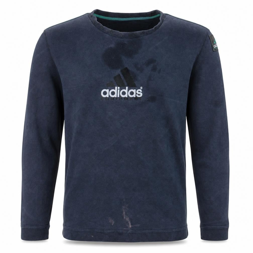 Mens UK Size M adidas Blue Pullover Sweatshirt