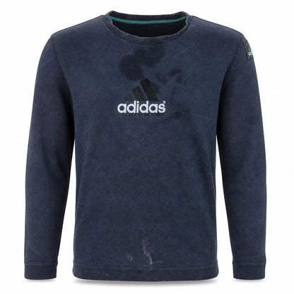 Mens UK Size M adidas Blue Pullover Sweatshirt