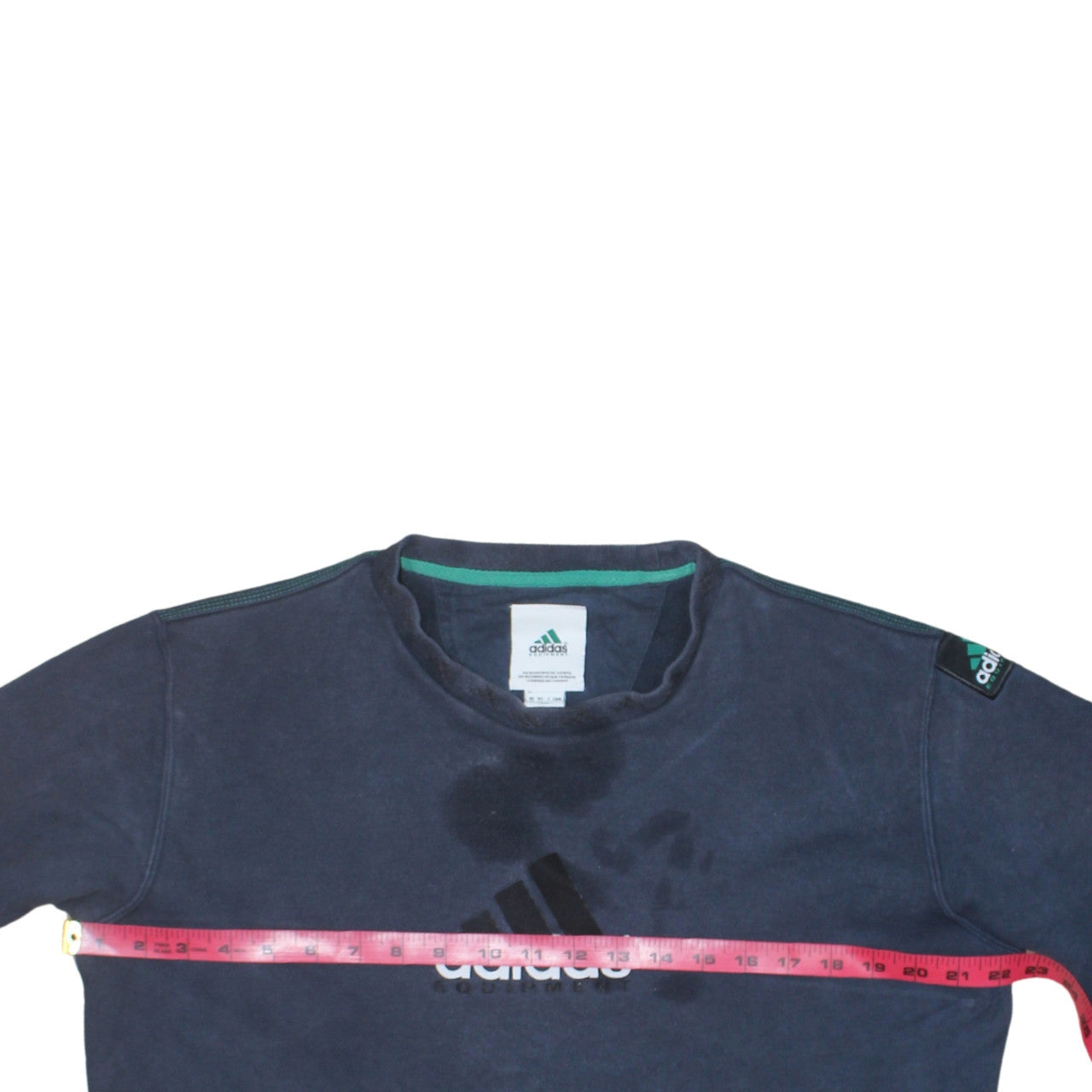 Mens UK Size M adidas Blue Pullover Sweatshirt