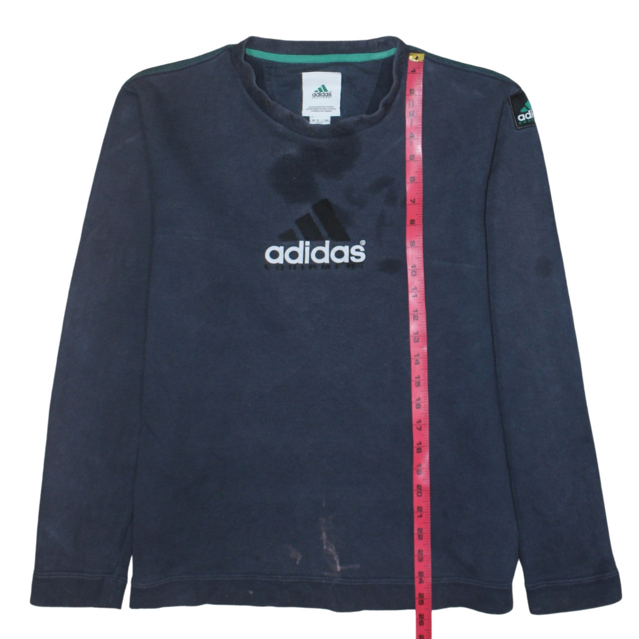 Mens UK Size M adidas Blue Pullover Sweatshirt
