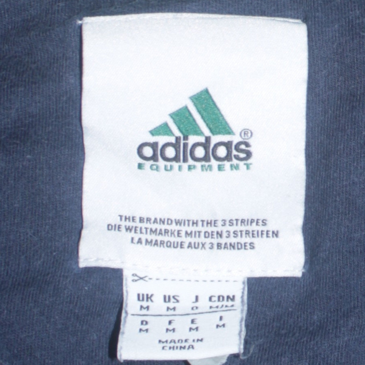 Mens UK Size M adidas Blue Pullover Sweatshirt