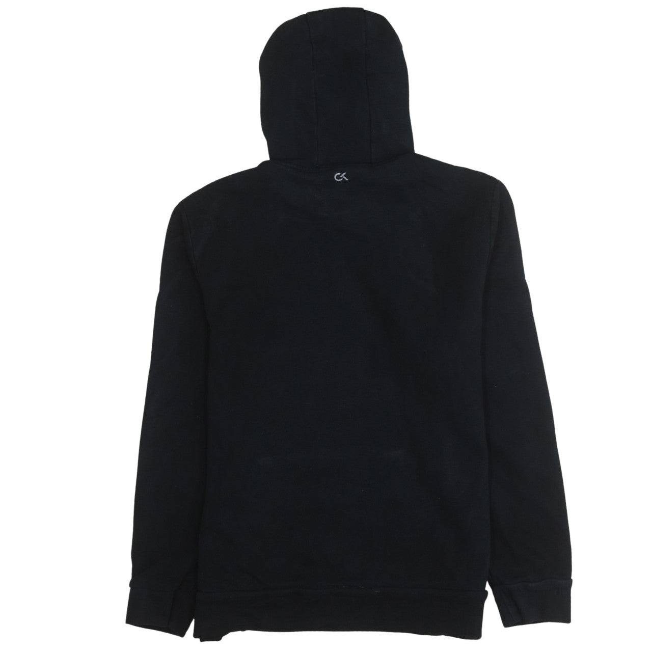 Calvin Klein Men’s Black Pullover Hoodie L Fleece Logo Sweatshirt